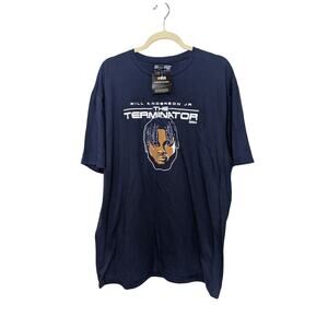 NFLPA Will Anderson Jr The Terminator Short Sleeve T Shirt Mens Size XL Blue